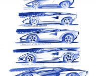 2022 Lamborghini Countach LPI 800-4 - Design Sketch Wallpaper 190x150