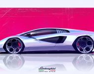 2022 Lamborghini Countach LPI 800-4 - Design Sketch Wallpaper 190x150