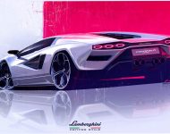 2022 Lamborghini Countach LPI 800-4 - Design Sketch Wallpaper 190x150
