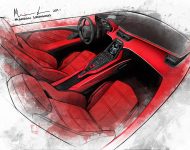 2022 Lamborghini Countach LPI 800-4 - Design Sketch Wallpaper 190x150