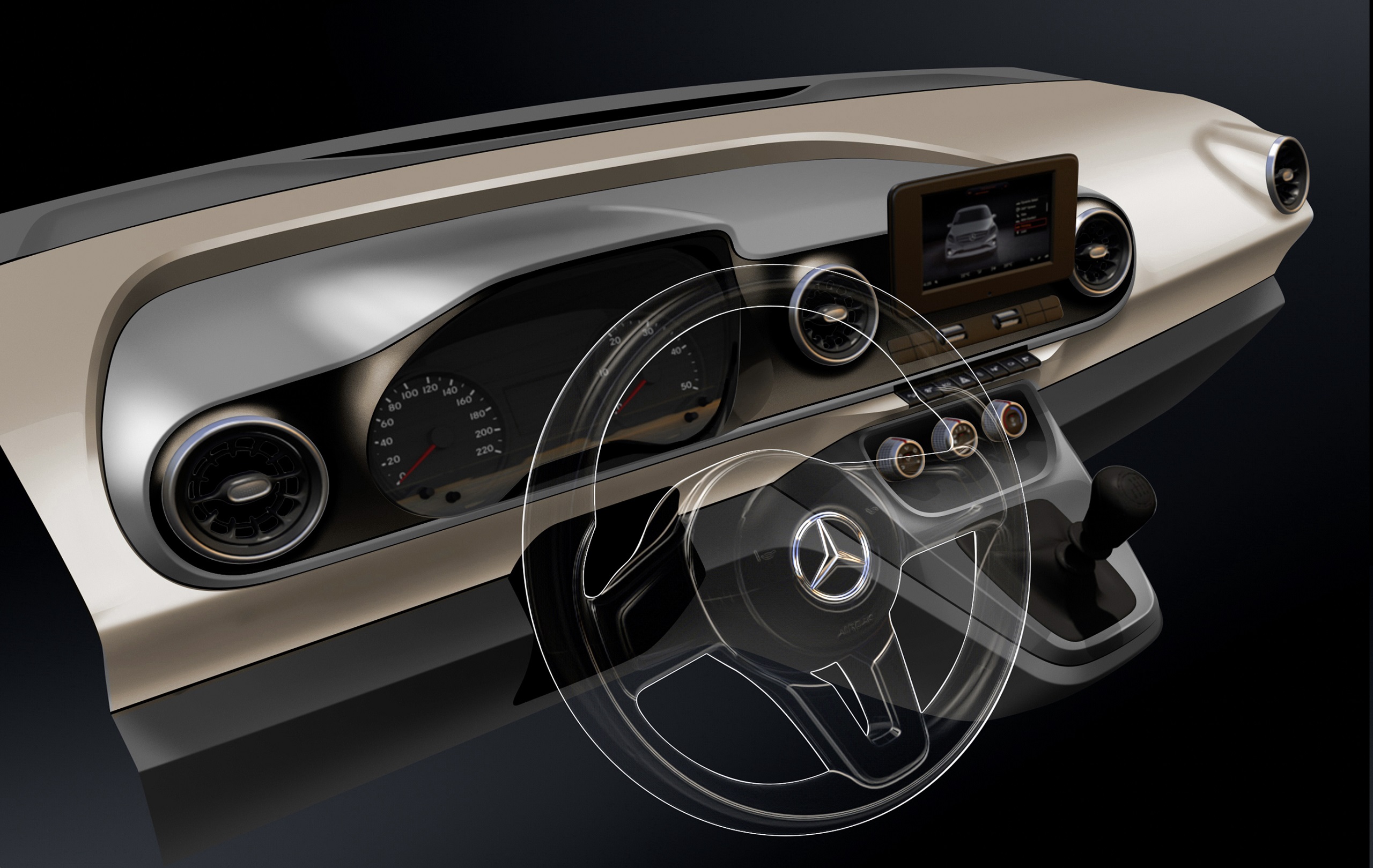 Download 2022 Mercedes-Benz Citan - Design Sketch HD Wallpaper 2560x1619 #110