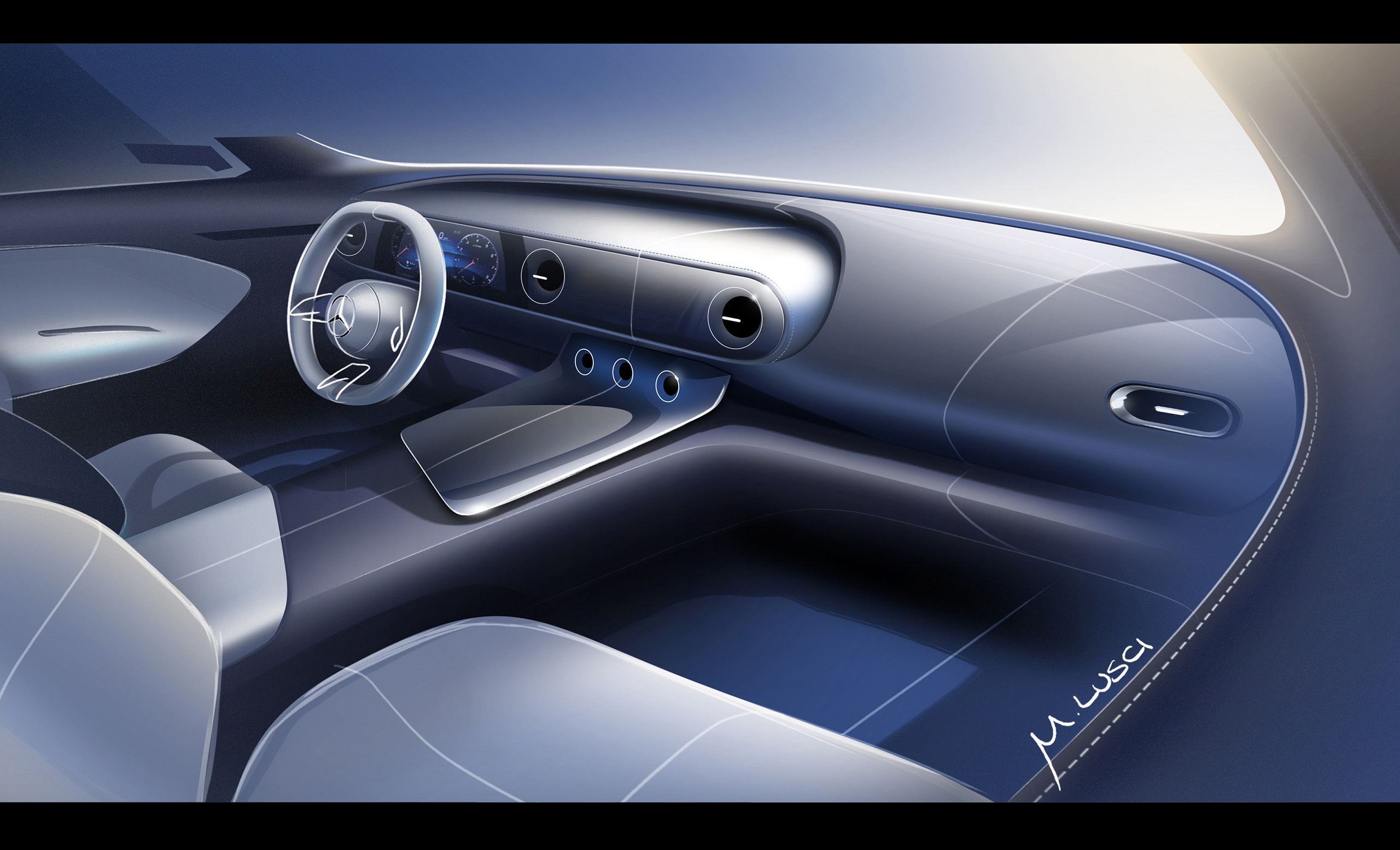 Download 2022 Mercedes-Benz Citan - Design Sketch HD Wallpaper 2560x1555 #112