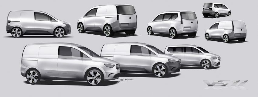 2022 Mercedes-Benz Citan - Design Sketch Wallpaper 850x319 #108