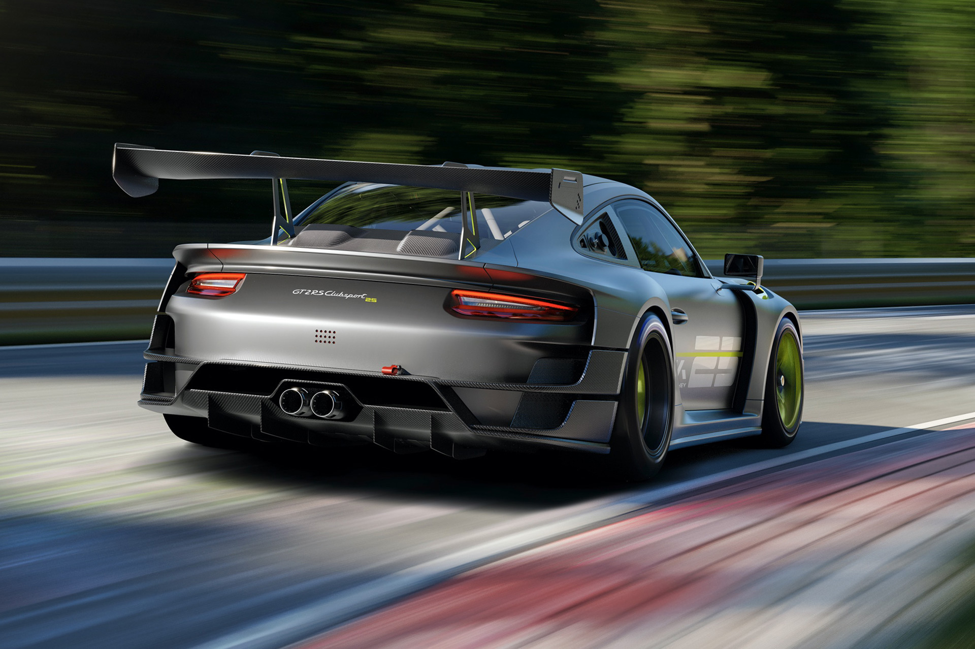 Download 2022 Porsche 911 GT2 RS Clubsport 25 - Rear HD Wallpaper 1920x1278 #3