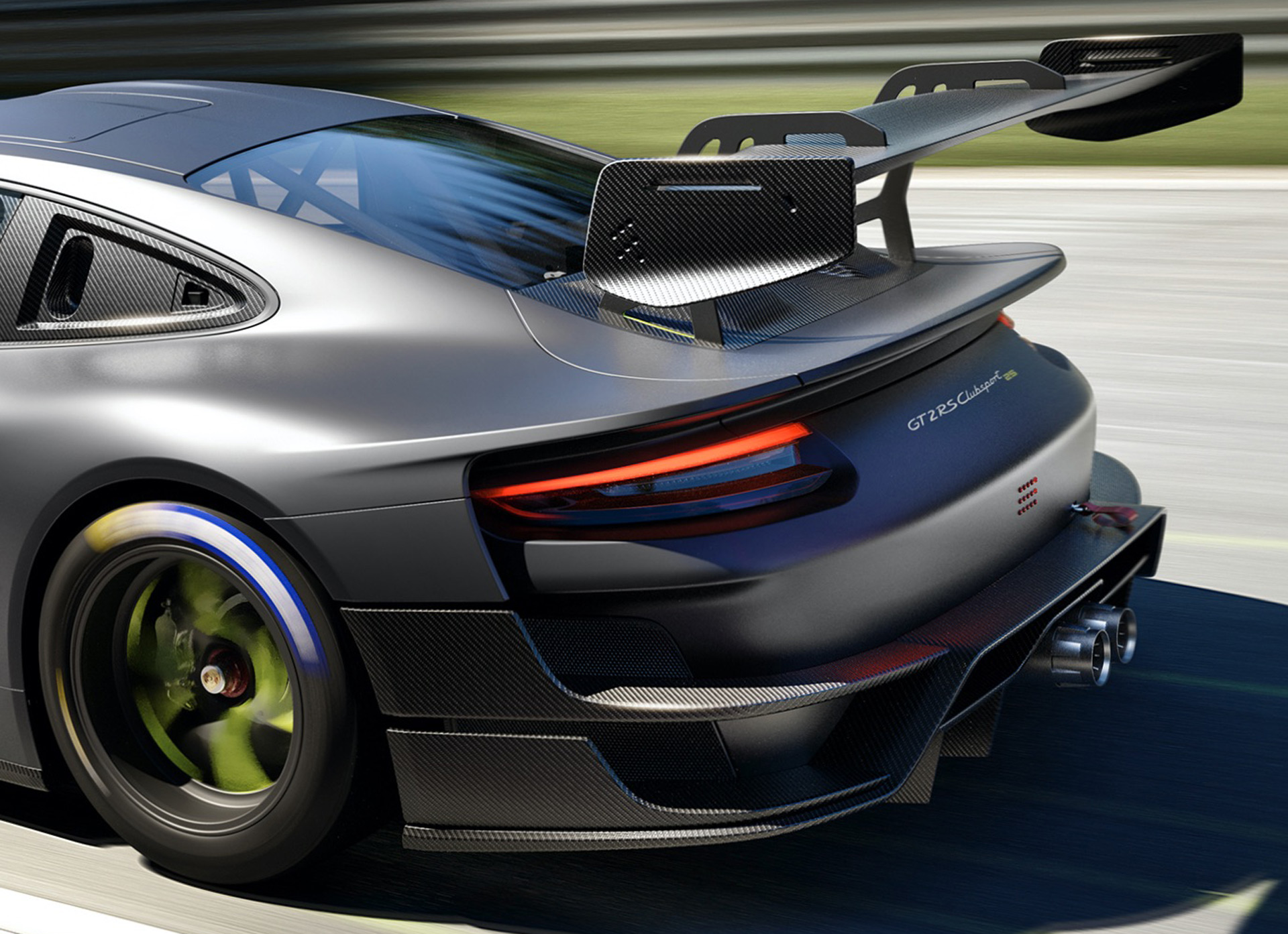 Download 2022 Porsche 911 GT2 RS Clubsport 25 - Spoiler HD Wallpaper 1920x1393 #10