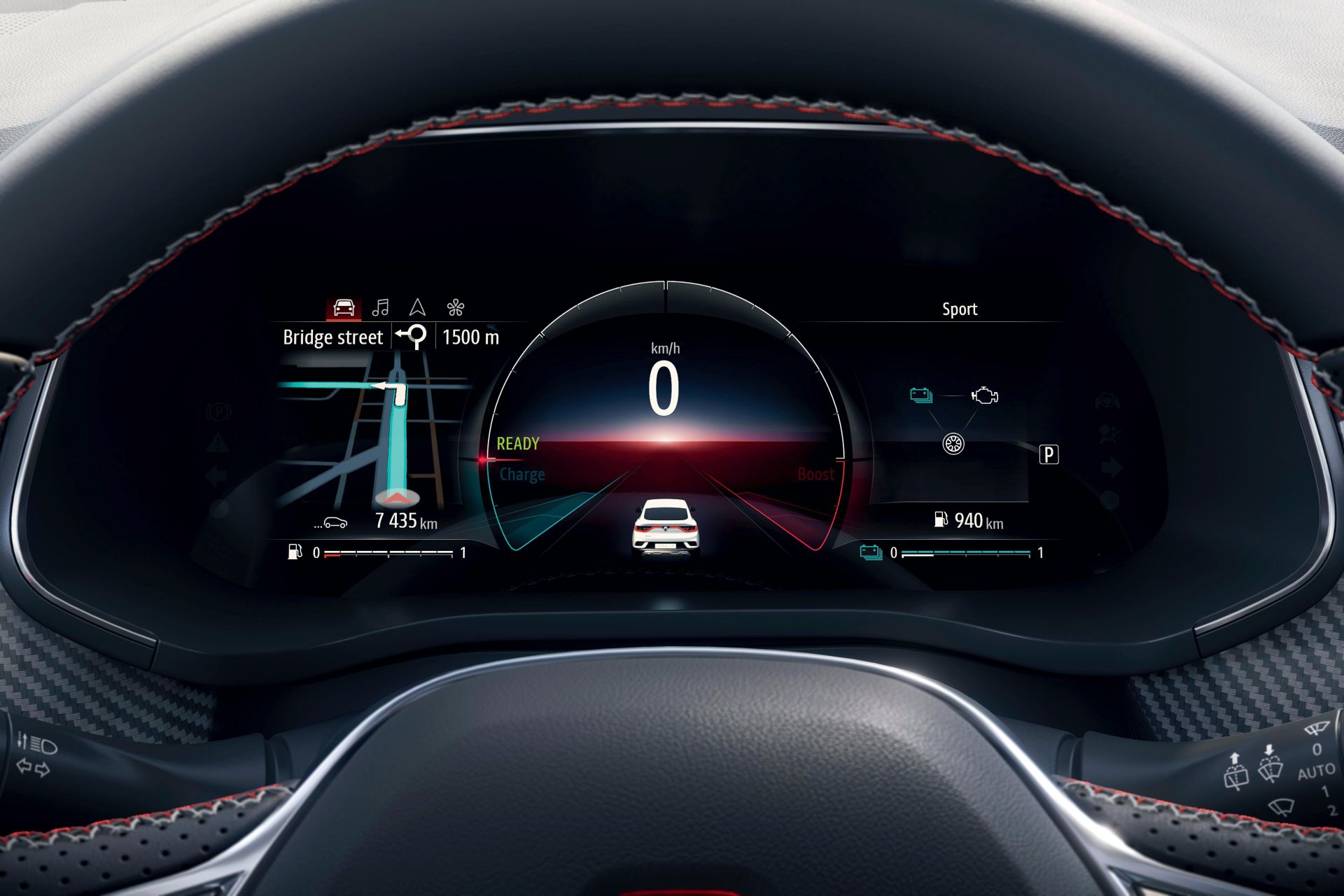 Download 2022 Renault Arkana - Digital Instrument Cluster HD Wallpaper 1920x1280 #122