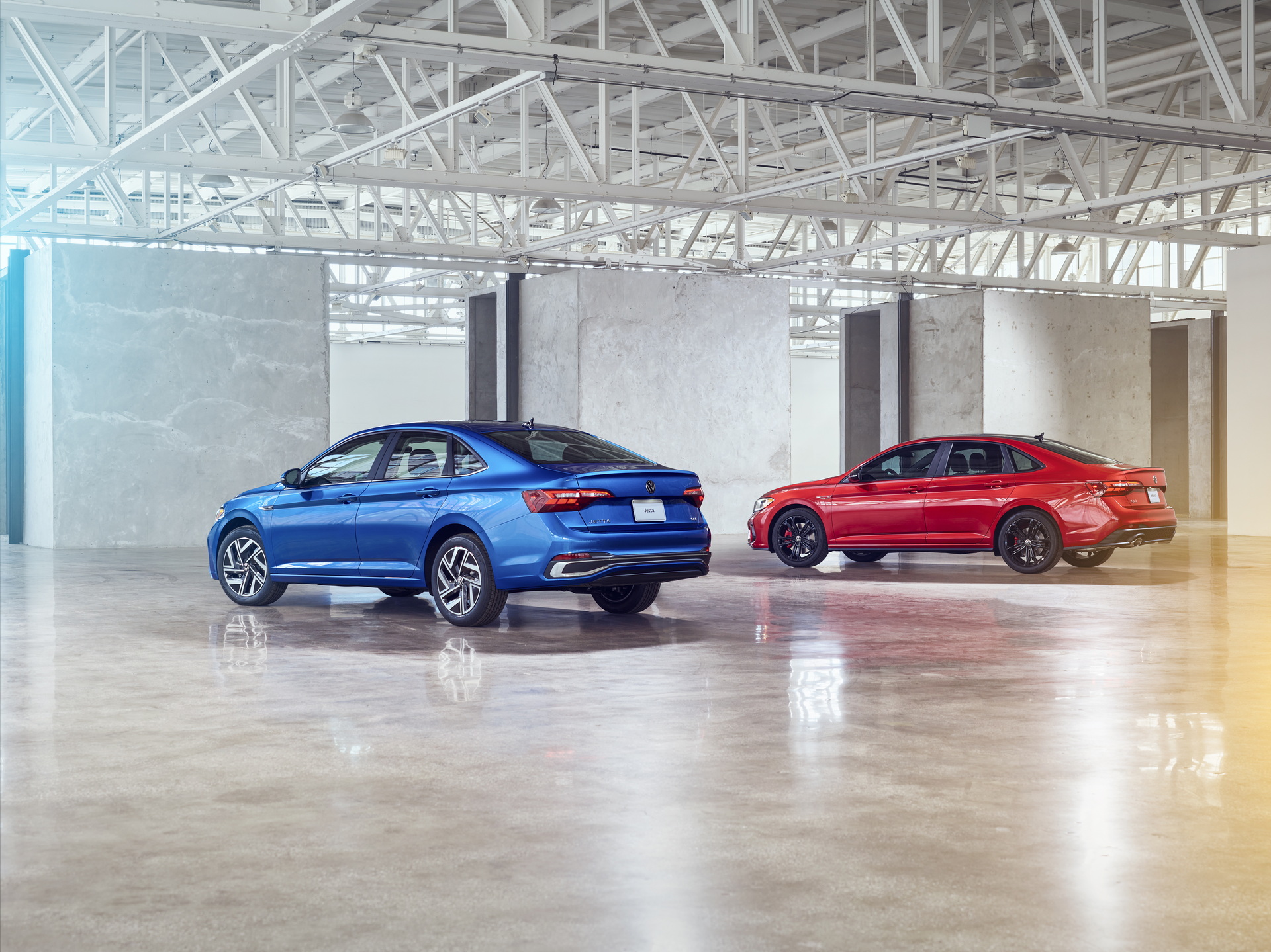 Download 2022 Volkswagen Jetta and 2022 Volkswagen Jetta GLI - Rear Three-Quarter HD Wallpaper 1920x1439 #10