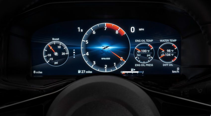 2023 Nissan Z Proto Spec Edition - Digital Instrument Cluster Wallpaper 850x470 #17