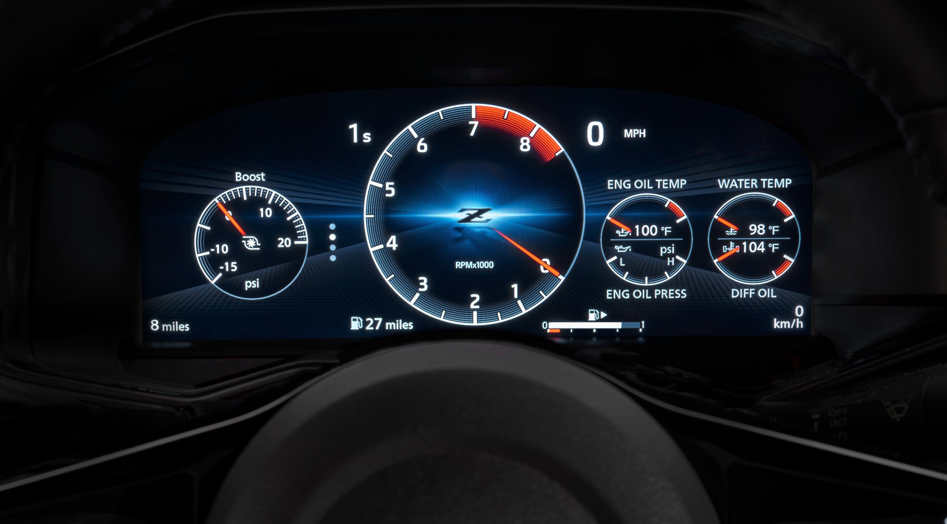 Download 2023 Nissan Z Proto Spec Edition - Digital Instrument Cluster HD Wallpaper 1921x1063 #17
