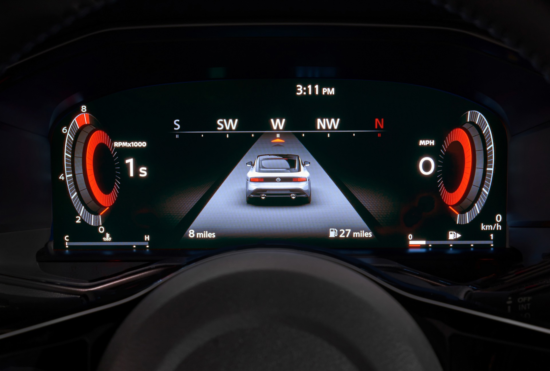 Download 2023 Nissan Z Proto Spec Edition - Digital Instrument Cluster HD Wallpaper 1921x1298 #18