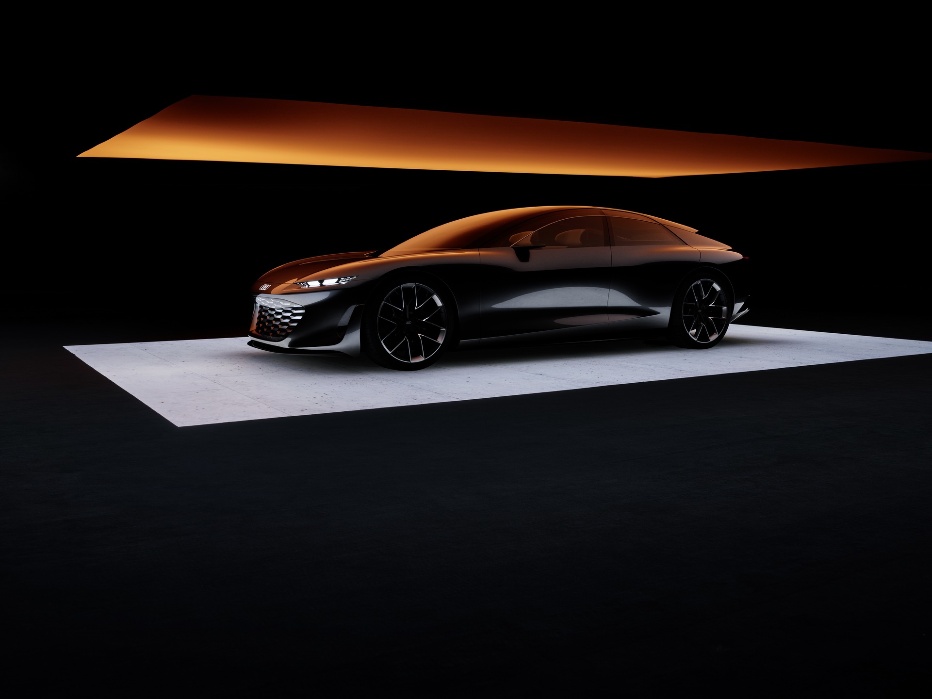 Download 2021 Audi Grandsphere Concept - Front Three-Quarter HD Wallpaper 1921x1441 #28