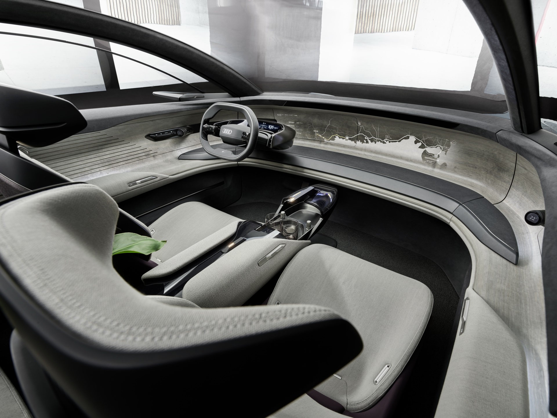 Download 2021 Audi Grandsphere Concept - Interior HD Wallpaper 1921x1441 #35
