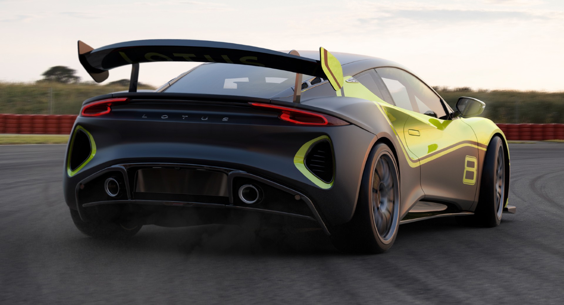 Download 2021 Lotus Emira GT4 Concept - Rear HD Wallpaper 1920x1040 #8