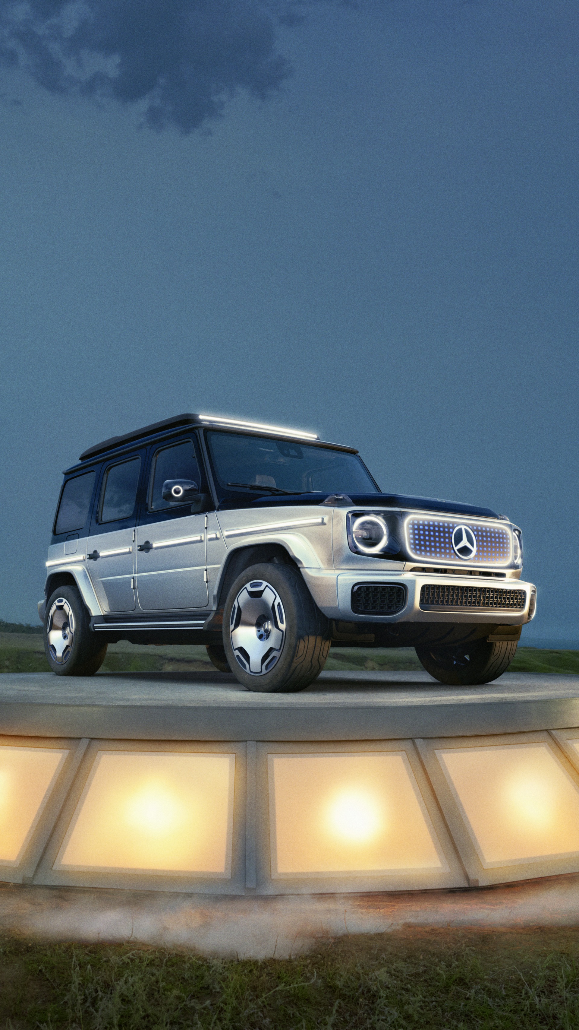 Download 2021 Mercedes-Benz EQG Concept - Front Three-Quarter HD Phone Wallpaper 1921x3415 #18