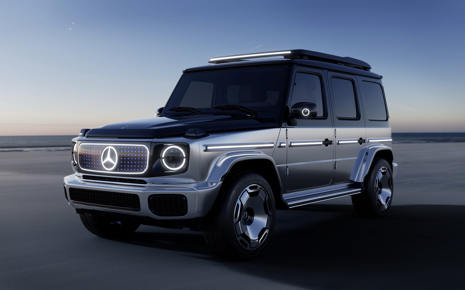 Download 2021 Mercedes-Benz EQG Concept - Front Three-Quarter HD Wallpaper 1921x1201 #1