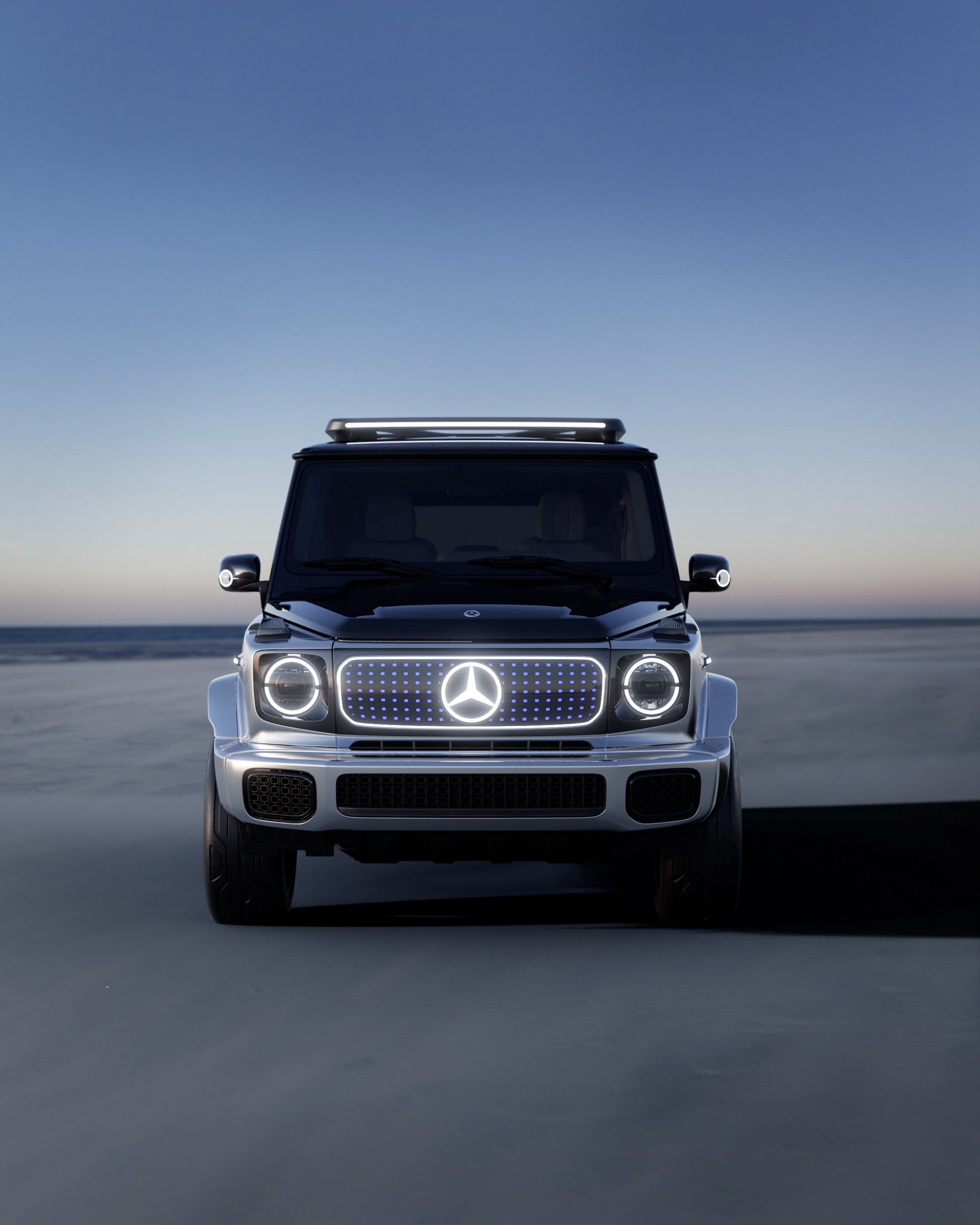 Download 2021 Mercedes-Benz EQG Concept - Front HD Phone Wallpaper 1921x2401 #6