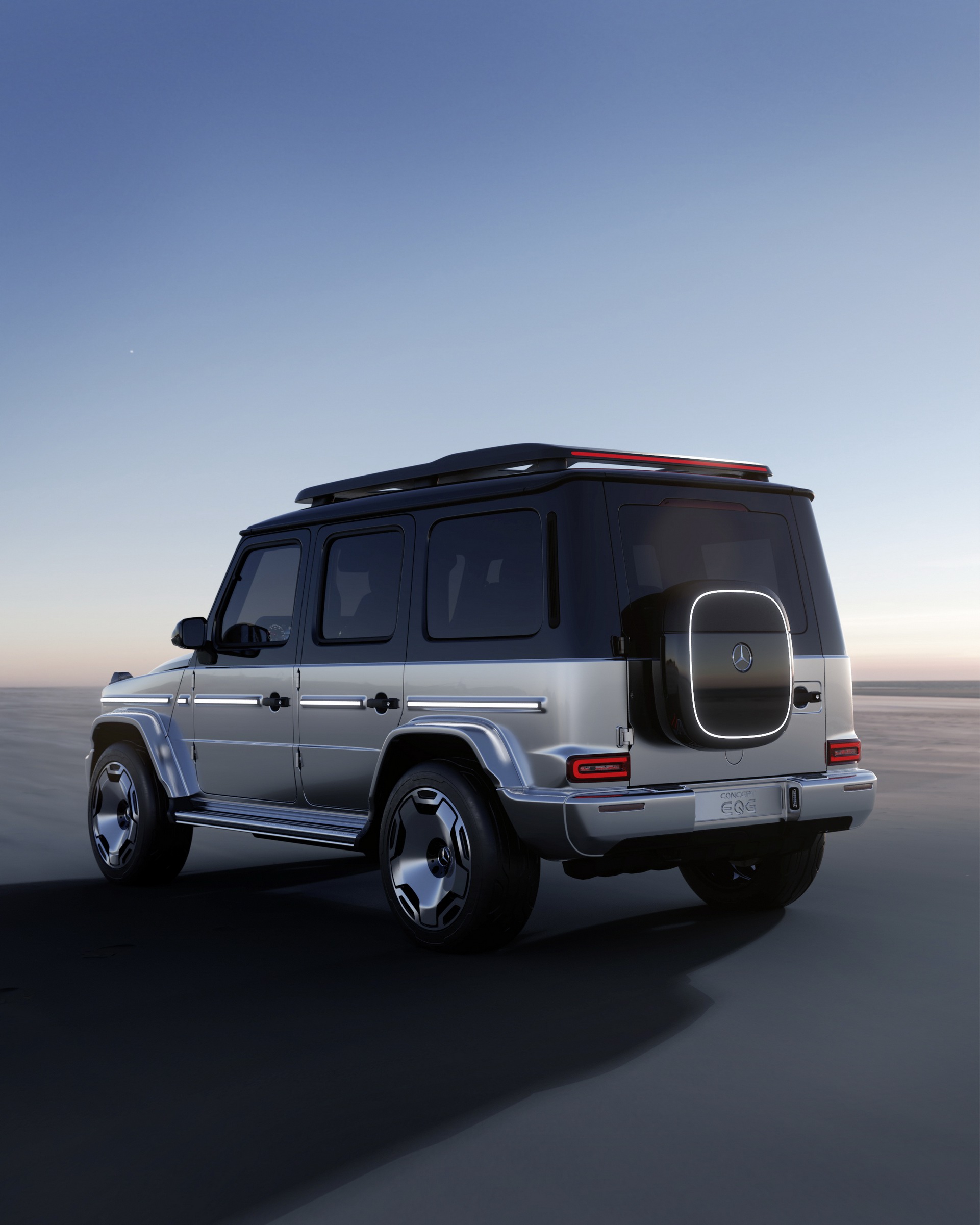 Download 2021 Mercedes-Benz EQG Concept - Rear Three-Quarter HD Phone Wallpaper 1921x2401 #7