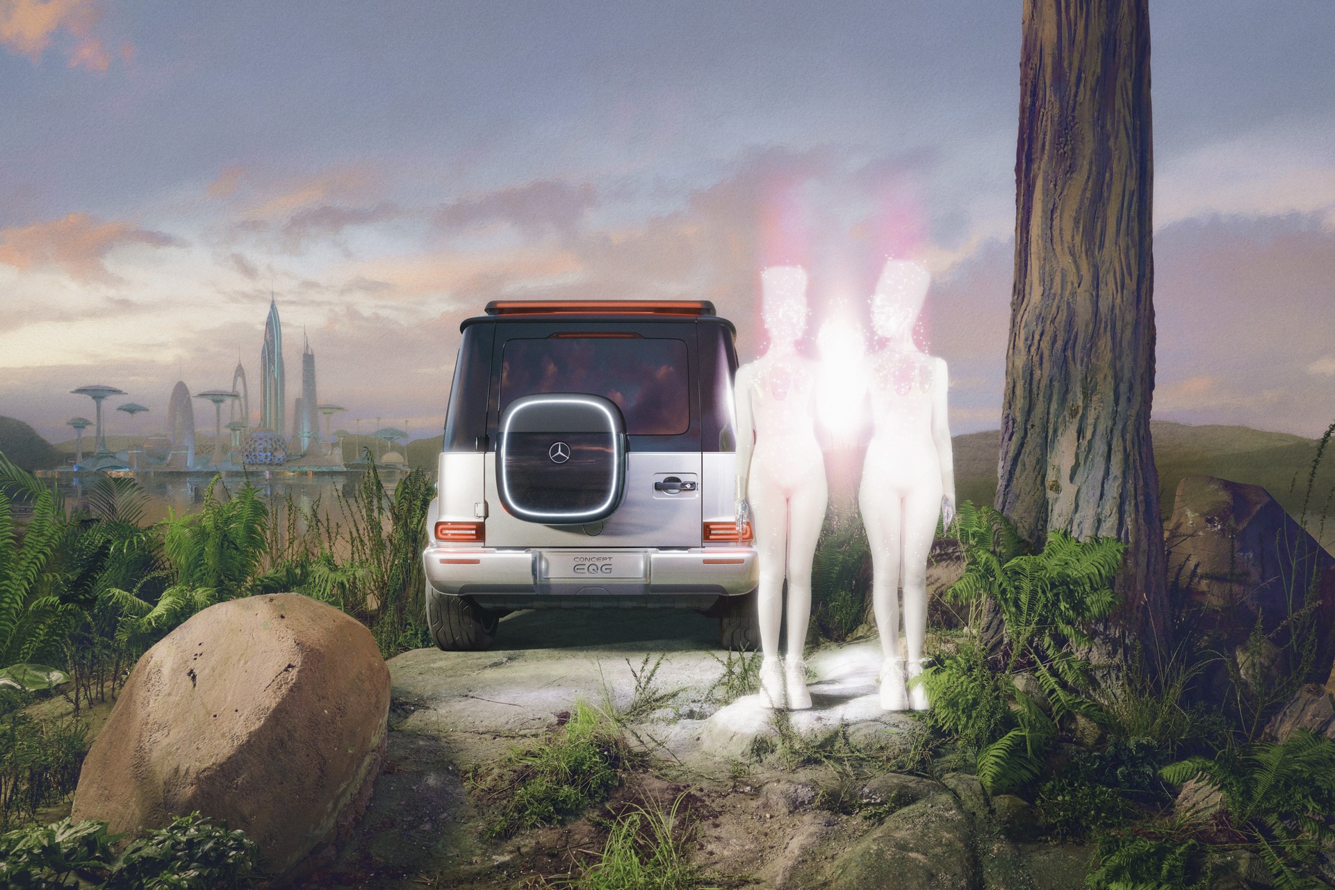 Download 2021 Mercedes-Benz EQG Concept - Rear HD Wallpaper 1921x1281 #31