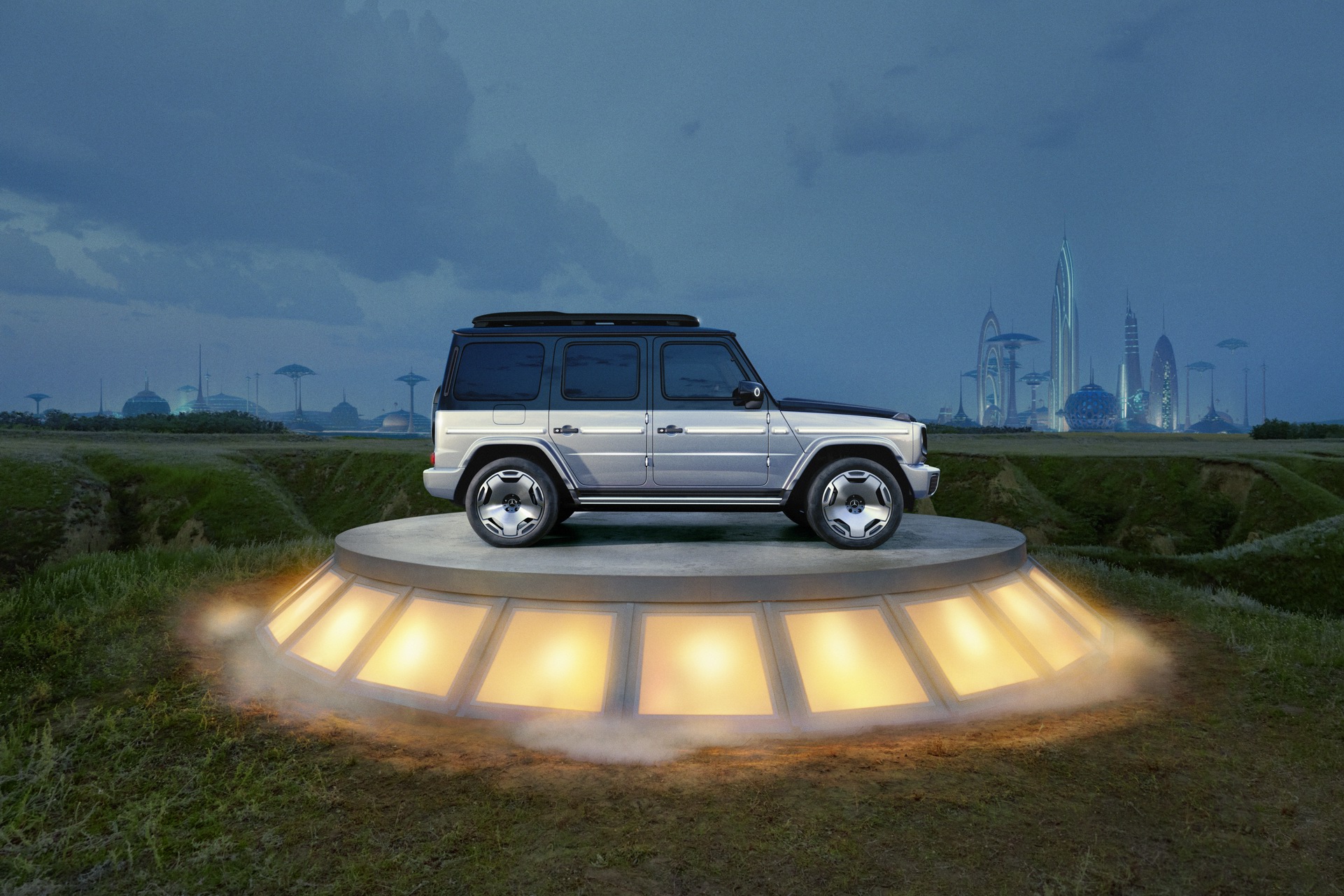 Download 2021 Mercedes-Benz EQG Concept - Side HD Wallpaper 1921x1281 #27