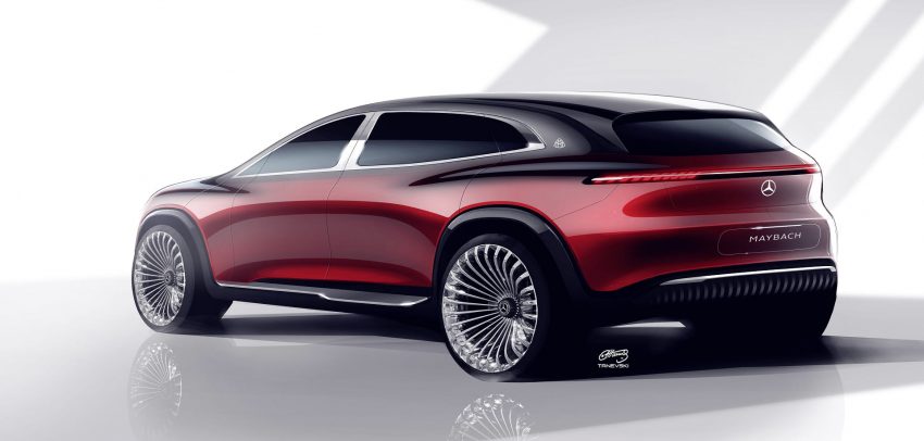 2021 Mercedes-Maybach EQS Concept - Design Sketch Wallpaper 850x406 #25