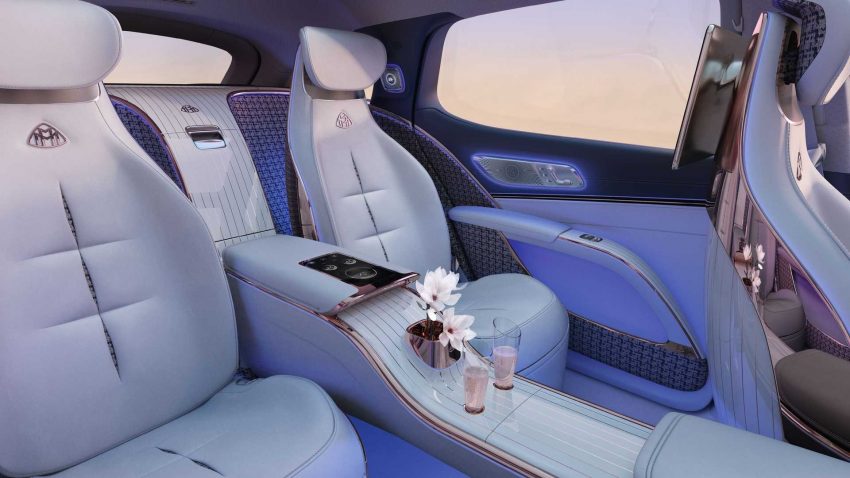 2021 Mercedes-Maybach EQS Concept - Interior, Rear Seats Wallpaper 850x478 #19