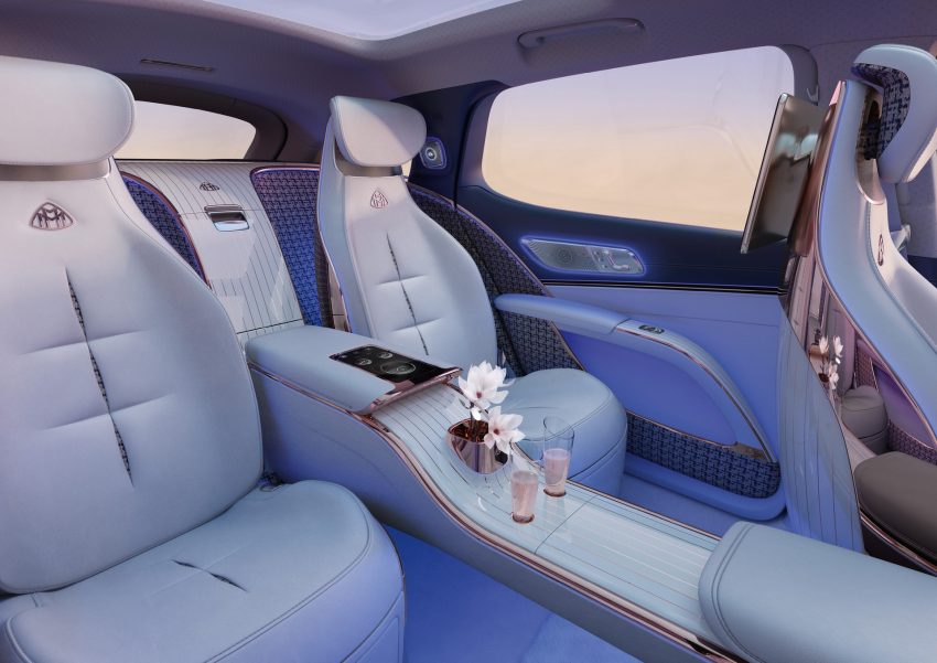 2021 Mercedes-Maybach EQS Concept - Interior, Rear Seats Wallpaper 850x601 #20