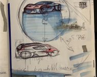 2021 Porsche Mission R Concept - Design Sketch Wallpaper 190x150