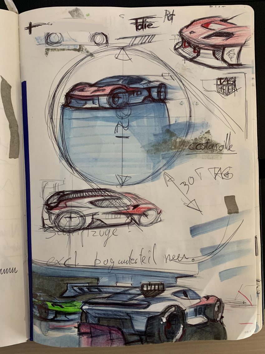 2021 Porsche Mission R Concept - Design Sketch Phone Wallpaper 850x1133 #72