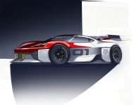 2021 Porsche Mission R Concept - Design Sketch Wallpaper 190x150