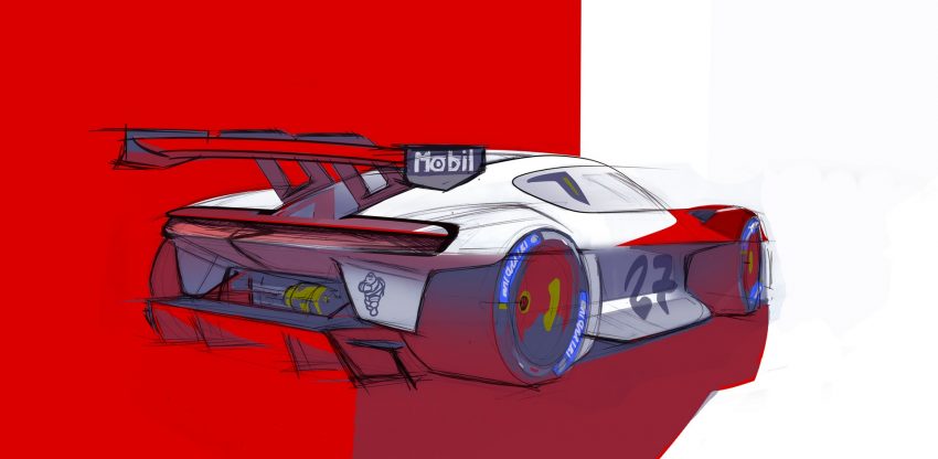 2021 Porsche Mission R Concept - Design Sketch Wallpaper 850x416 #62