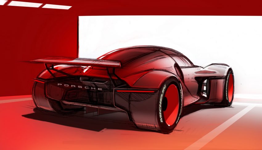 2021 Porsche Mission R Concept - Design Sketch Wallpaper 850x488 #67