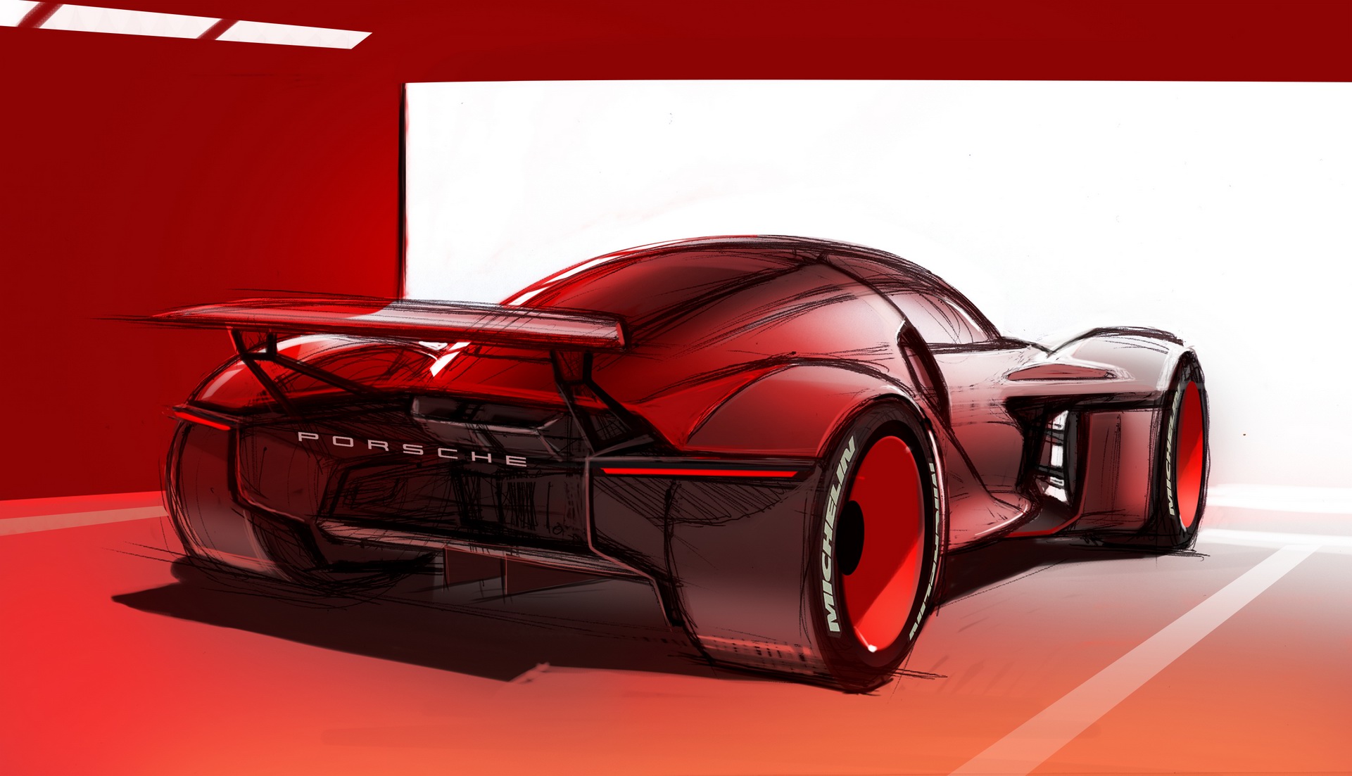 2021 Porsche Mission R Concept - Design Sketch Wallpapers #67 - MotorTread