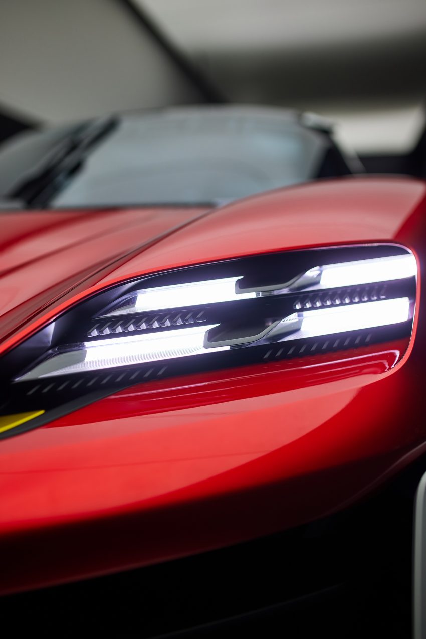 2021 Porsche Mission R Concept - Headlight Phone Wallpaper 850x1274 #17