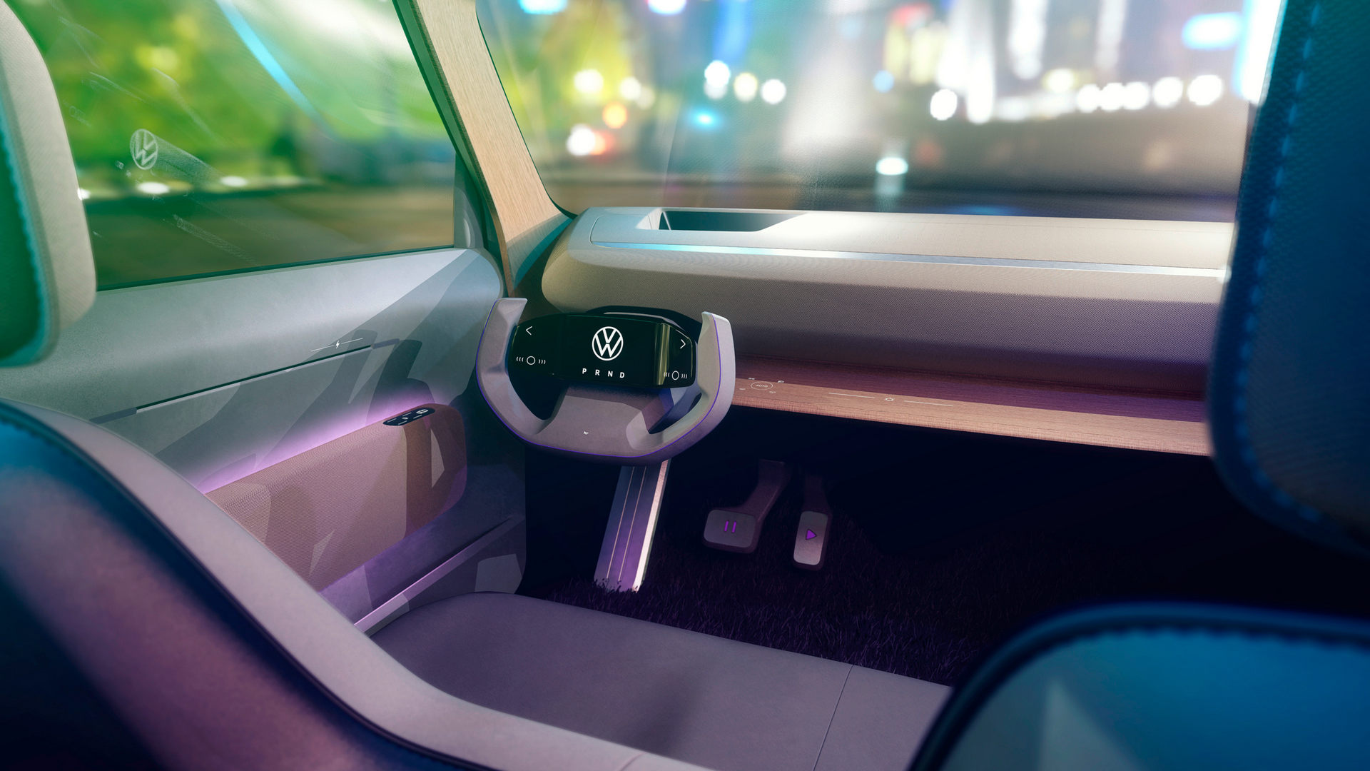 Download 2021 Volkswagen ID.Life Concept - Interior, Cockpit HD Wallpaper 1920x1080 #12