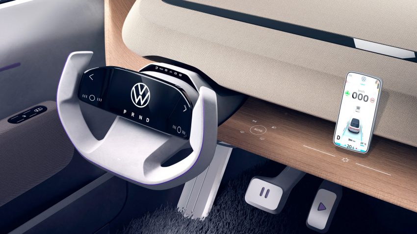 2021 Volkswagen ID.Life Concept - Interior, Steering Wheel Wallpaper 850x478 #16