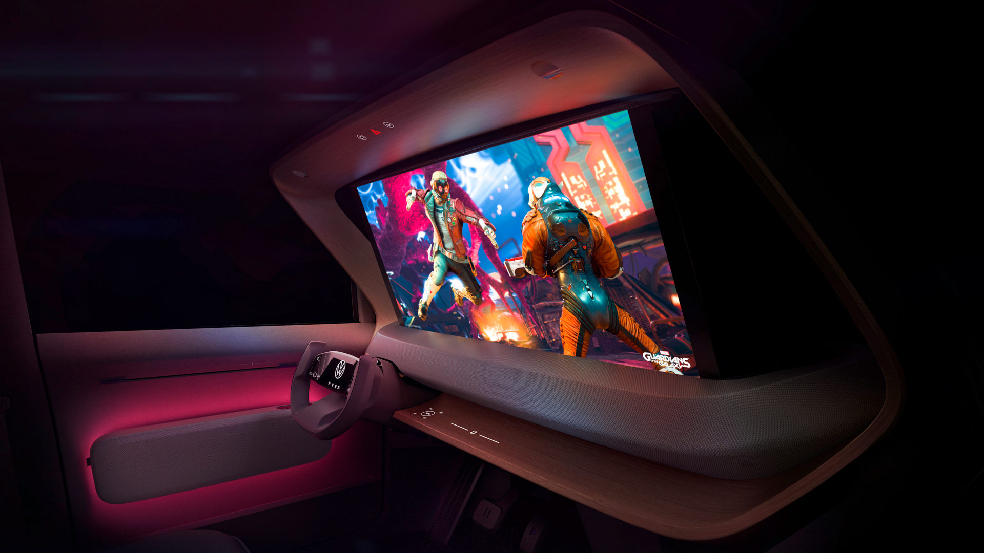 Download 2021 Volkswagen ID.Life Concept - Rear Seat Entertainment System HD Wallpaper 1920x1080 #18