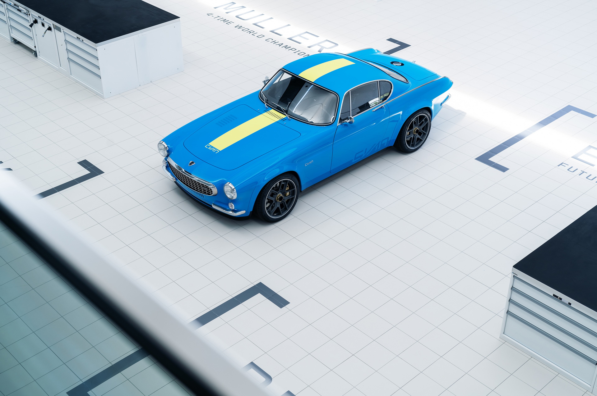 Download 2021 Volvo P1800 Cyan - Front Three-Quarter HD Wallpaper 1920x1275 #53