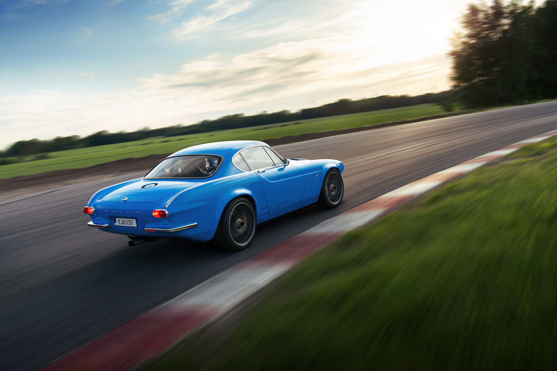 Download 2021 Volvo P1800 Cyan - Rear Three-Quarter HD Wallpaper 1920x1280 #2