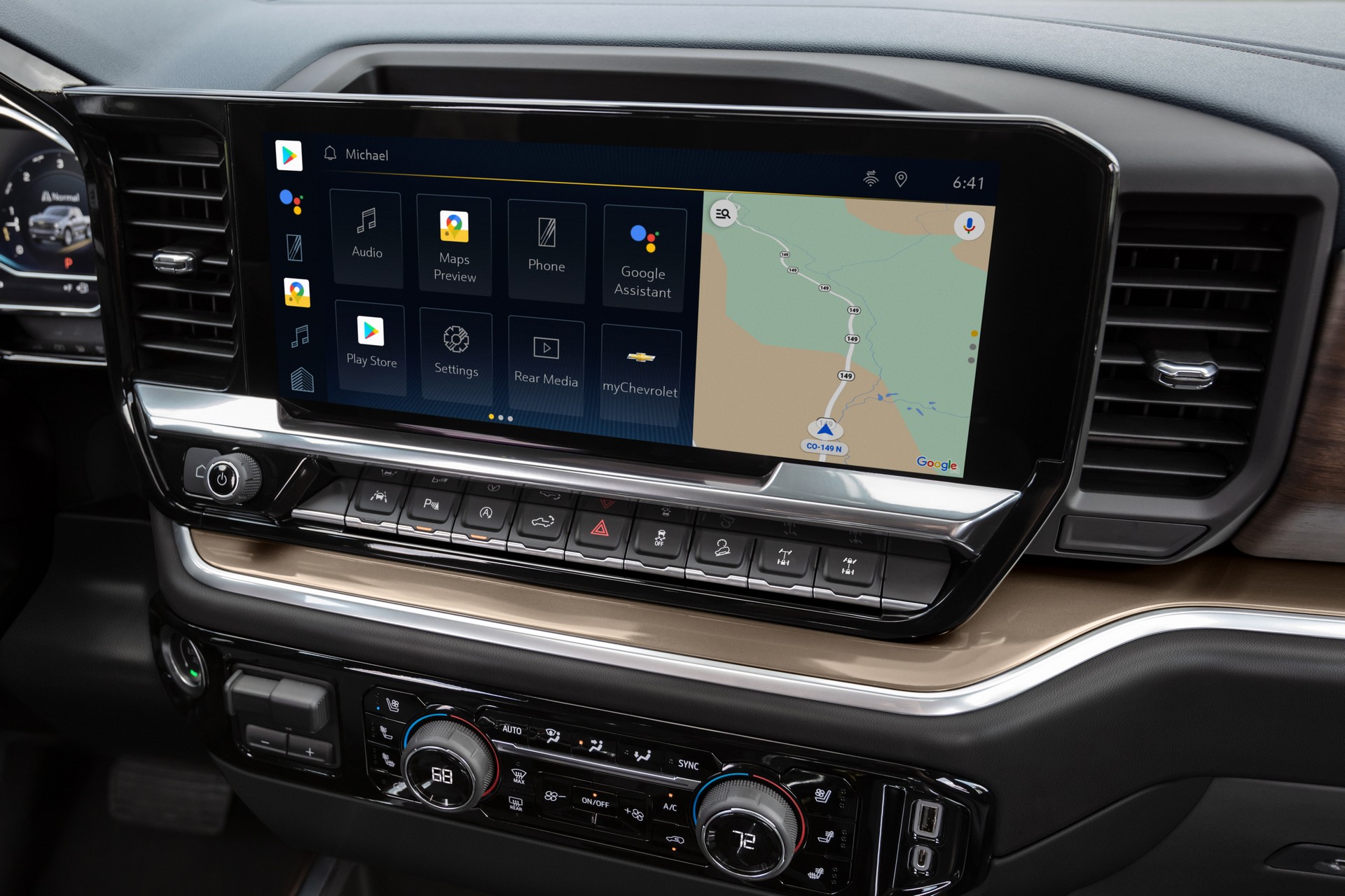 Download 2022 Chevrolet Silverado High Country - Central Console HD Wallpaper 1920x1280 #11