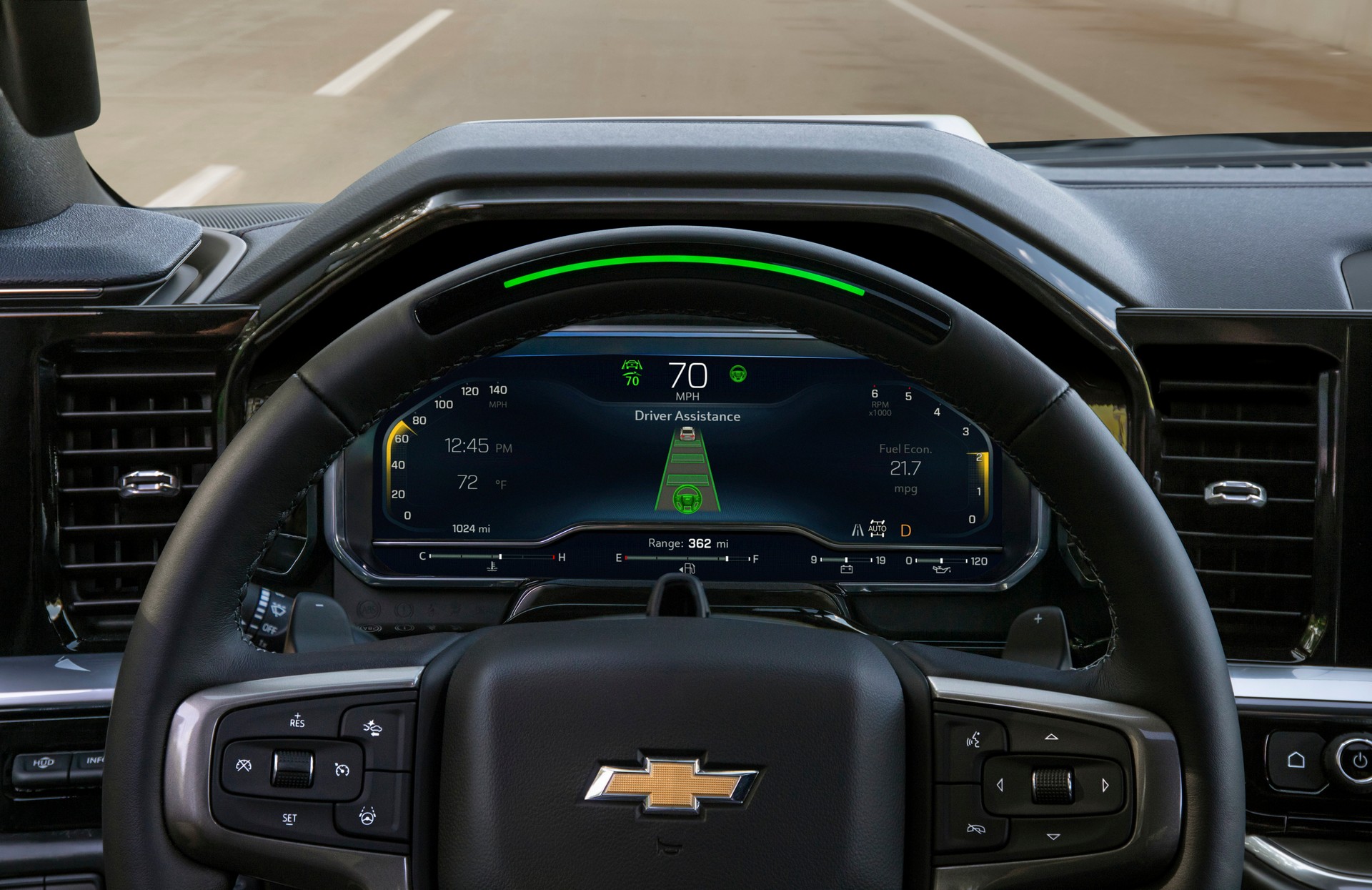 Download 2022 Chevrolet Silverado High Country - Digital Instrument Cluster HD Wallpaper 1920x1245 #9