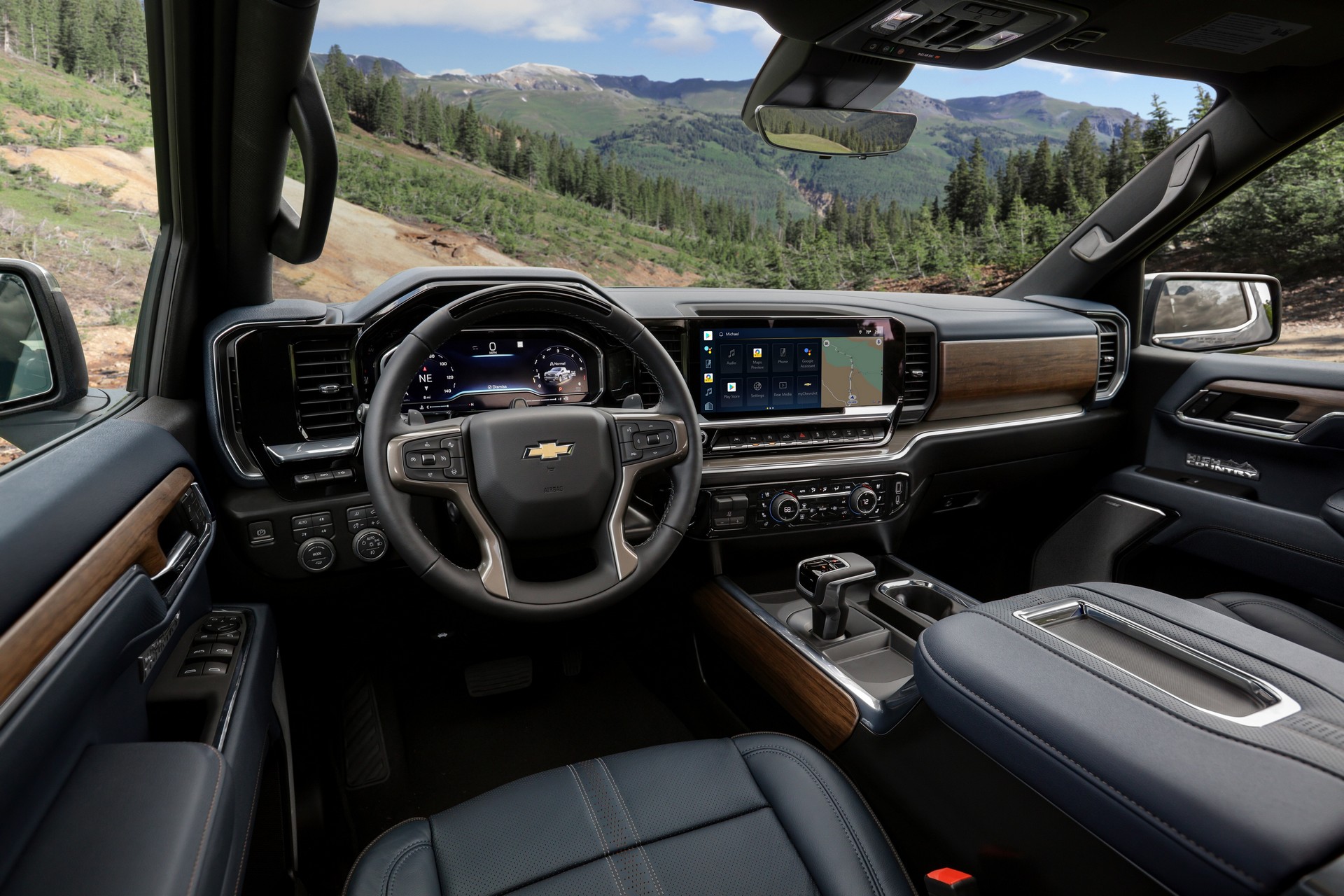 Download 2022 Chevrolet Silverado High Country - Interior, Cockpit HD Wallpaper 1920x1280 #8