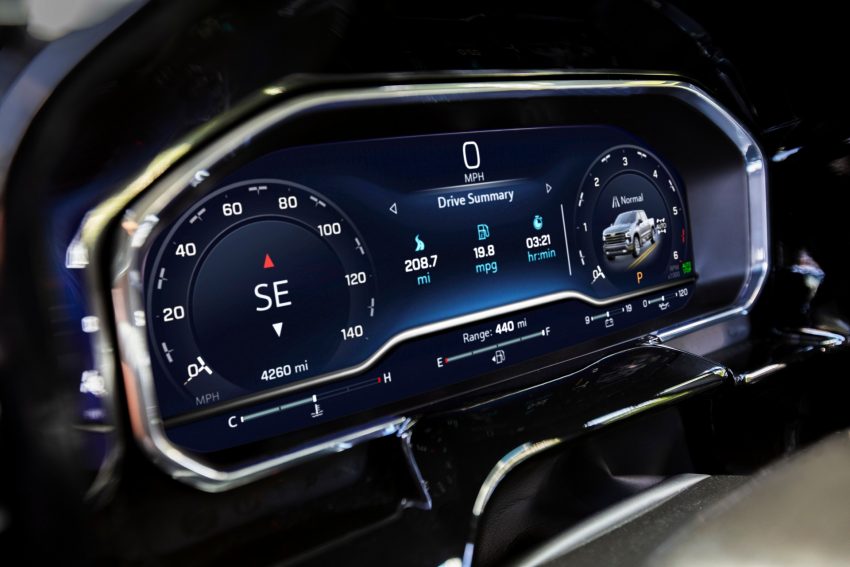 2022 Chevrolet Silverado LT - Digital Instrument Cluster Wallpaper 850x567 #4