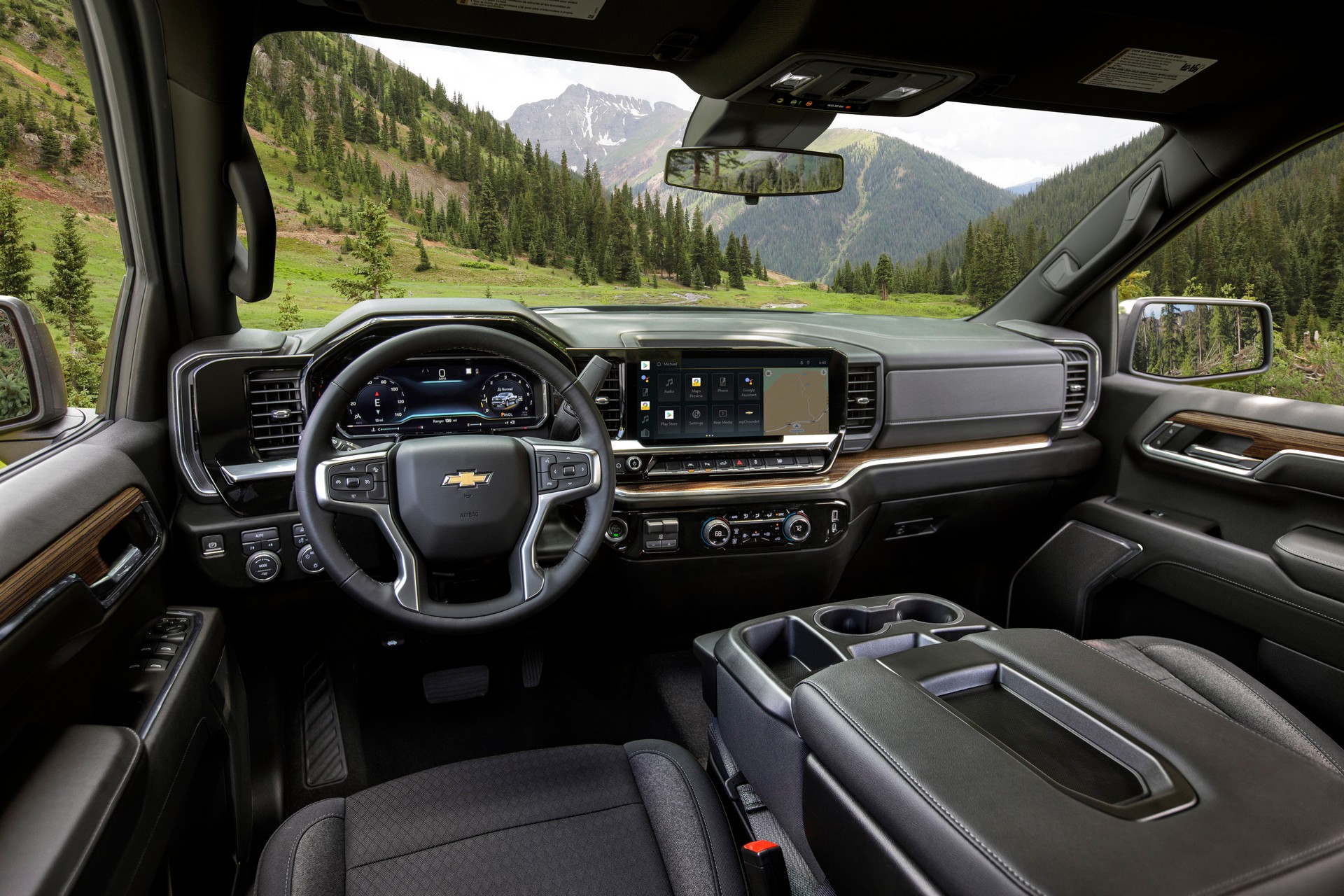 Download 2022 Chevrolet Silverado LT - Interior, Cockpit HD Wallpaper 1920x1280 #3