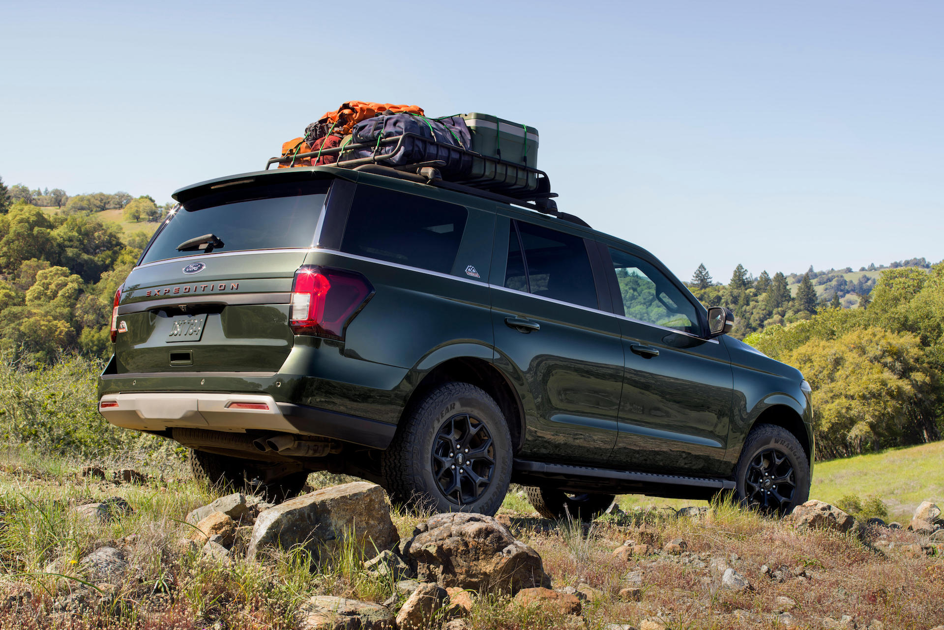 Download 2022 Ford Expedition Timberline - Rear Three-Quarter HD Wallpaper 1920x1282 #6