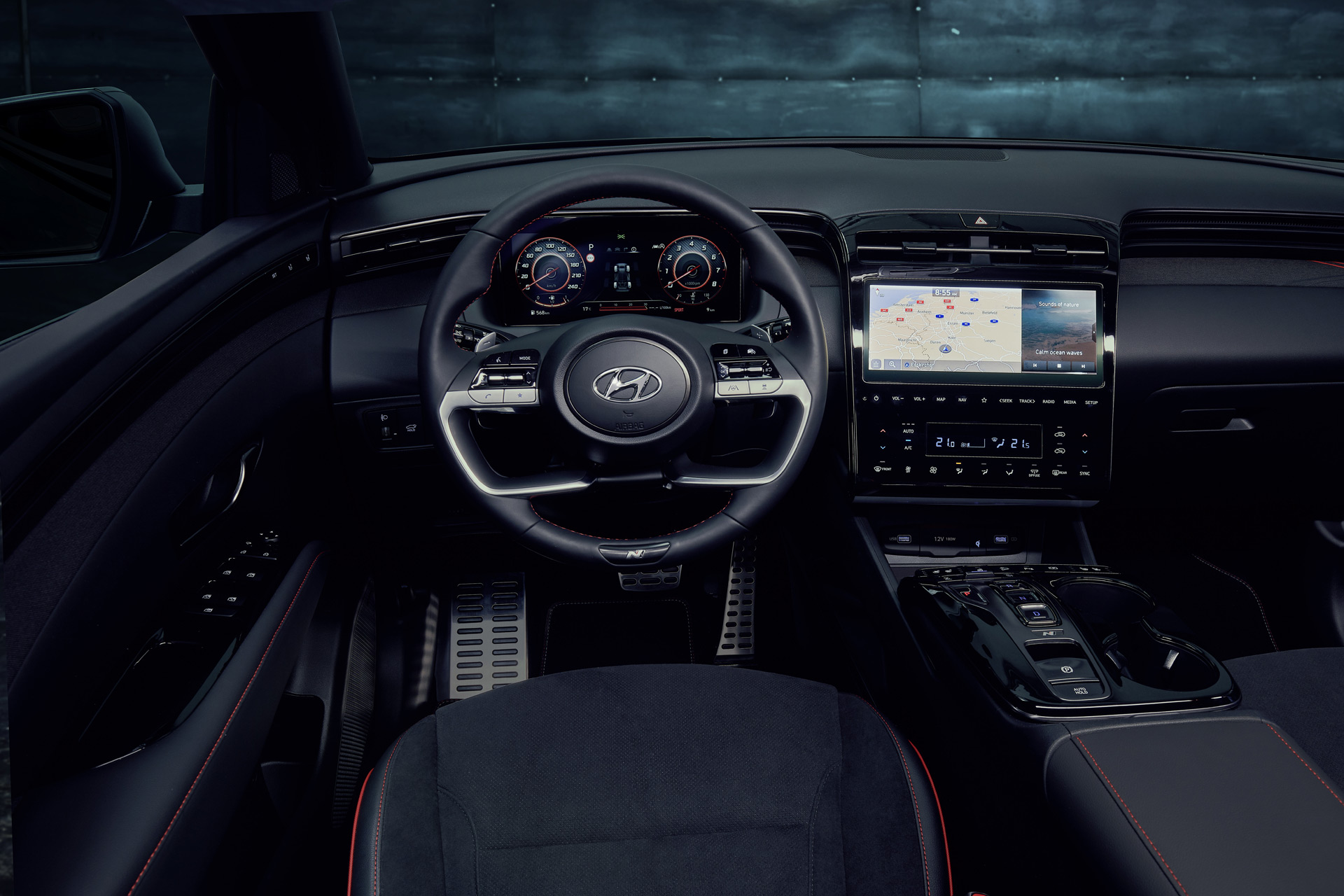 Download 2022 Hyundai Tucson N Line - Interior, Cockpit HD Wallpaper 1920x1280 #12