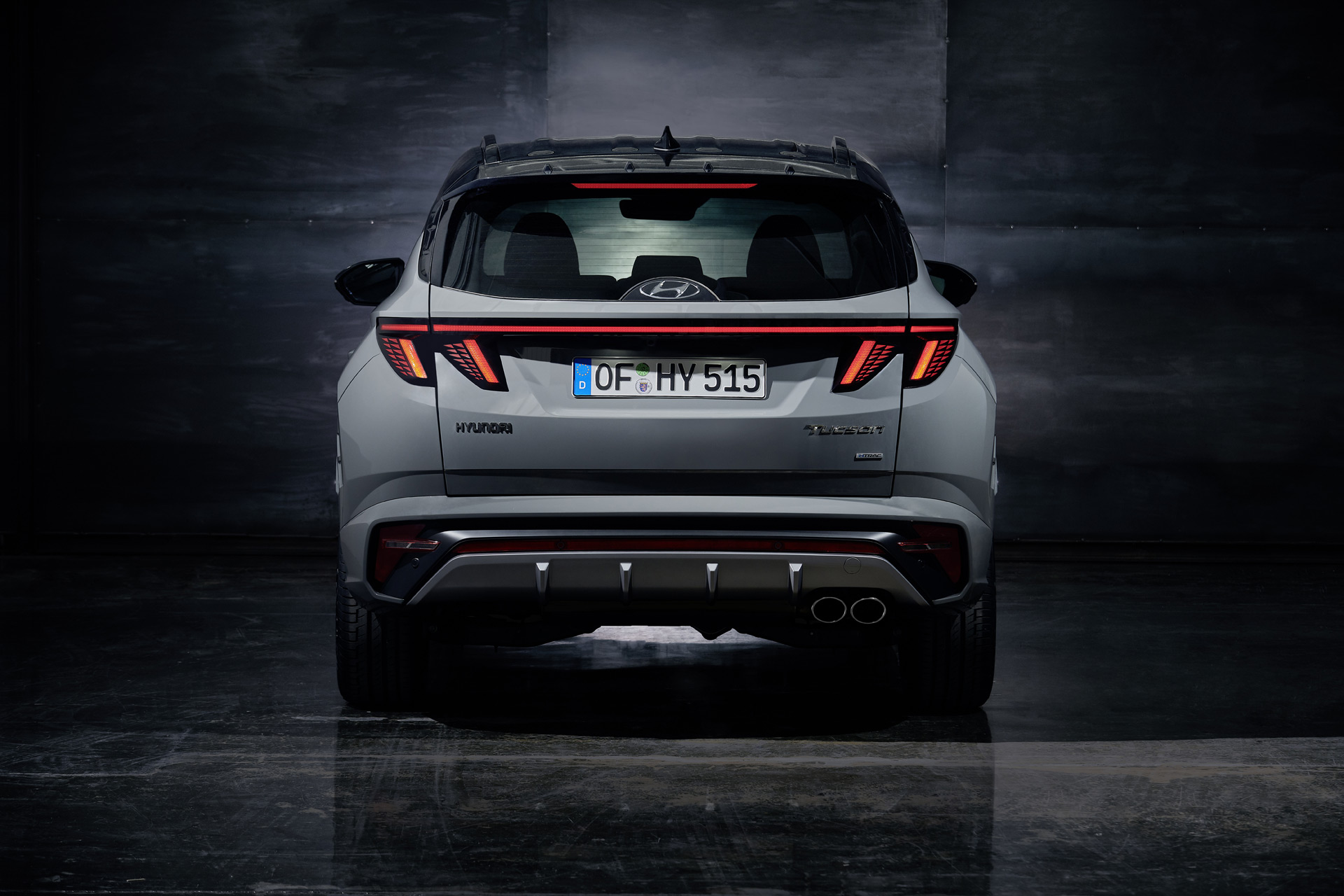 Download 2022 Hyundai Tucson N Line - Rear HD Wallpaper 1920x1280 #5