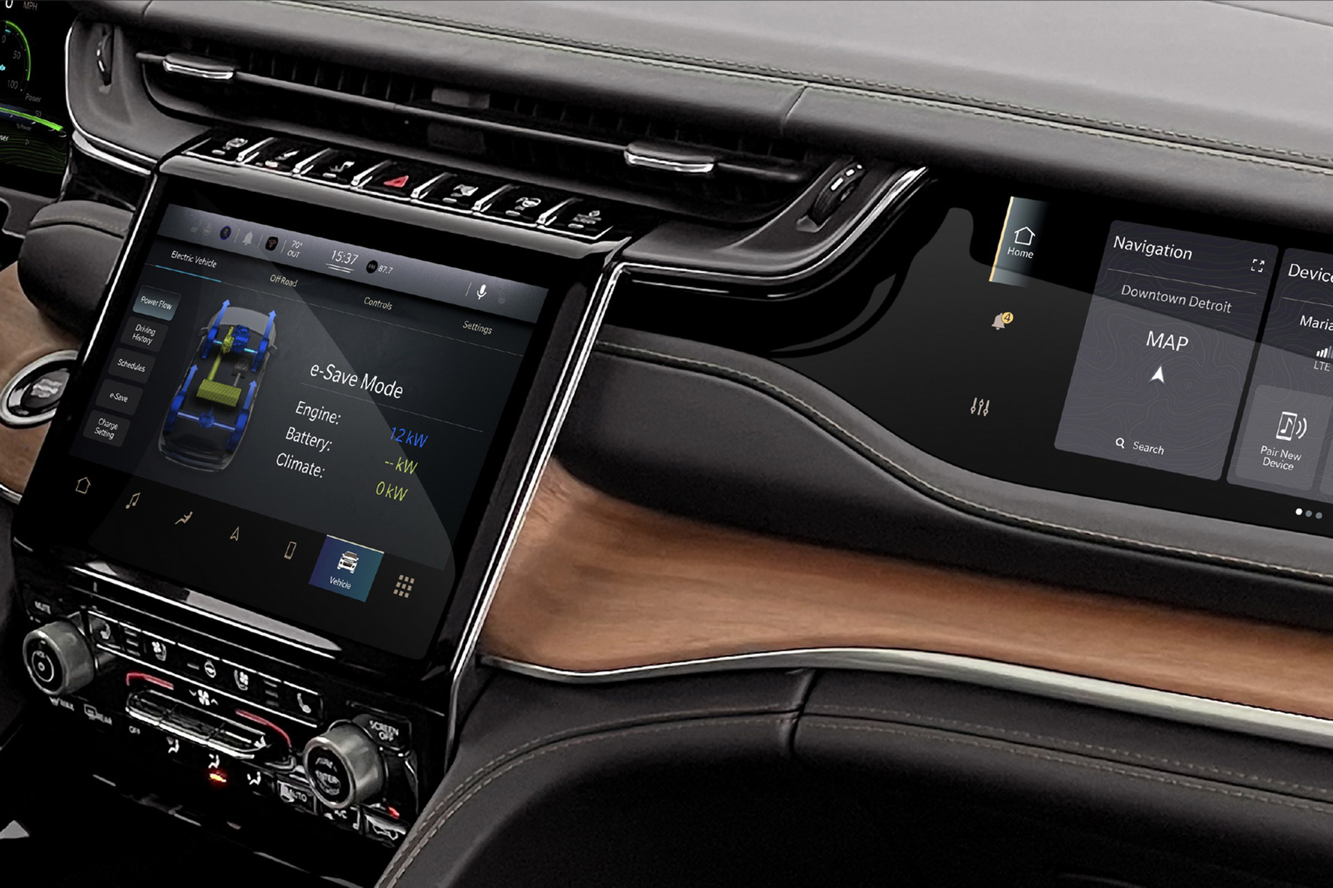 Download 2022 Jeep Grand Cherokee Trailhawk 4xe - Interior HD Wallpaper 1921x1281 #54