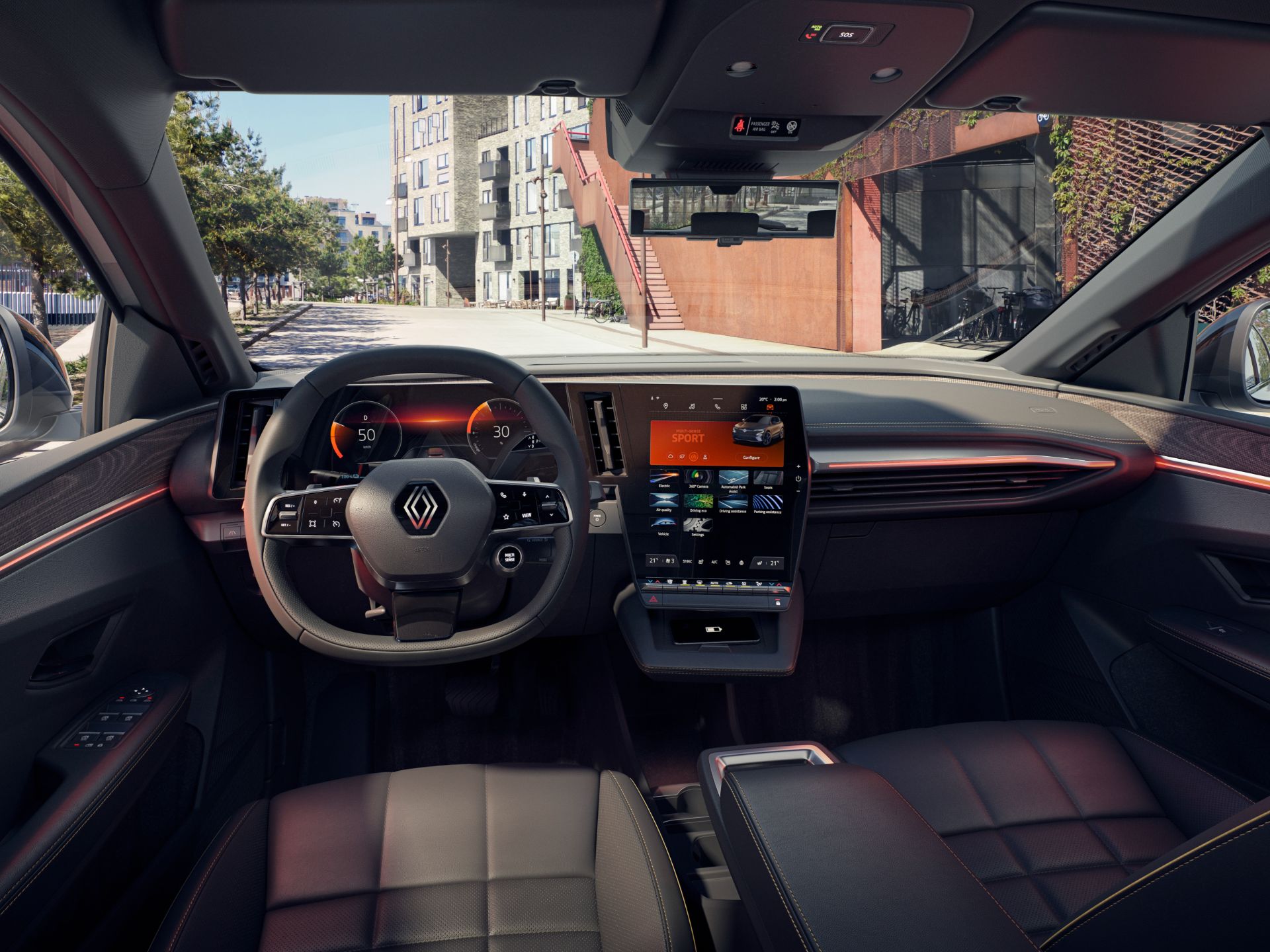 Download 2022 Renault Megane E-Tech - Interior, Cockpit HD Wallpaper 1920x1440 #48