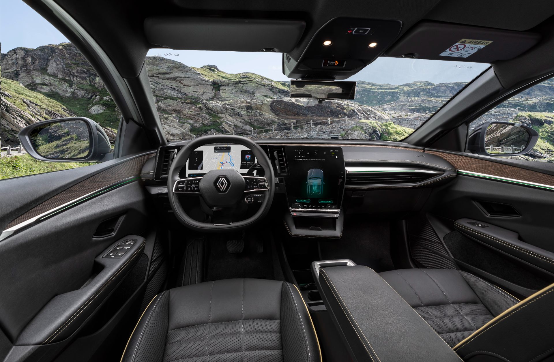 Download 2022 Renault Megane E-Tech - Interior, Cockpit HD Wallpaper 1920x1255 #31