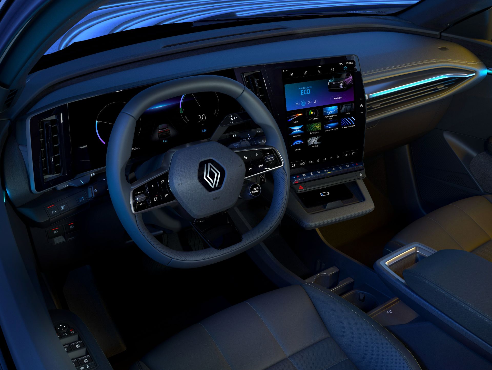 Download 2022 Renault Megane E-Tech - Interior, Cockpit HD Wallpaper 1920x1444 #50